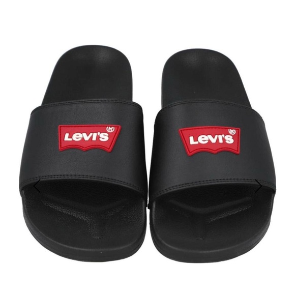 Levi’s Tong Flat Sandals Black Size 12 Men’s Flip Flops Casual Beach Shoes - Picture 1 of 7